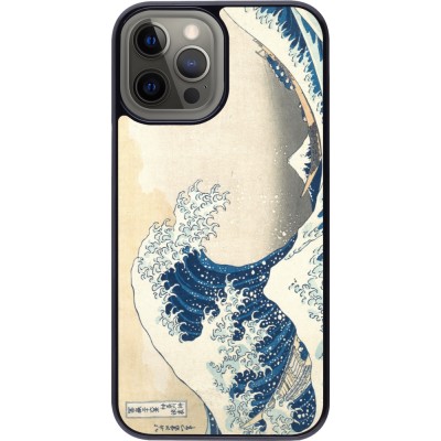 Coque iPhone 12 Pro Max - Tableau art - La Grande Vague de Kanagawa - Hokusai