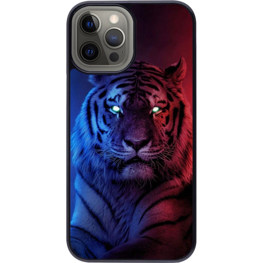 Coque iPhone 12 Pro Max - Tiger Blue Red