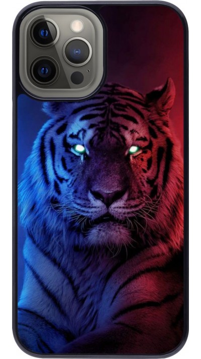 Coque iPhone 12 Pro Max - Tiger Blue Red