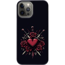 iPhone 12 Pro Max Case Hülle - Valentine 2024 gothic love
