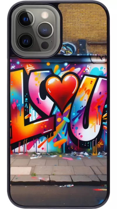 Coque iPhone 12 Pro Max - Valentine 2025 Love U Tag
