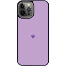 iPhone 12 Pro Max Case Hülle - Valentine 2023 purpule single heart
