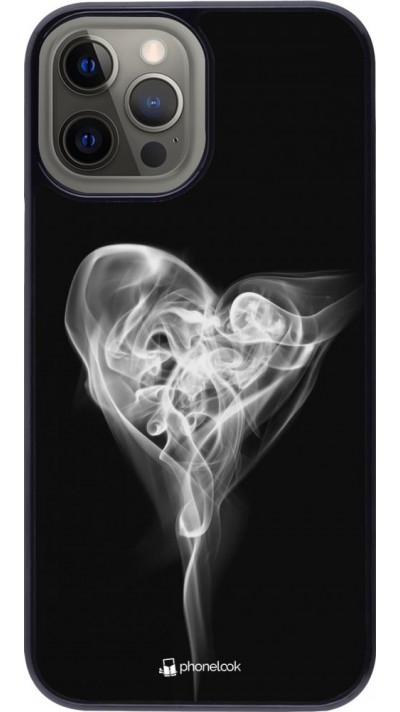 Hülle iPhone 12 Pro Max - Valentine 2022 Black Smoke