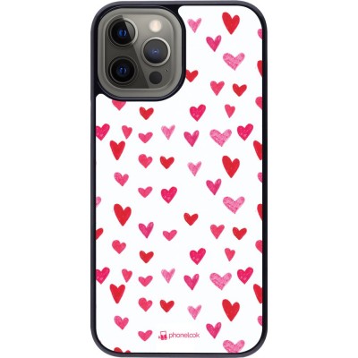Coque iPhone 12 Pro Max - Valentine 2022 Many pink hearts