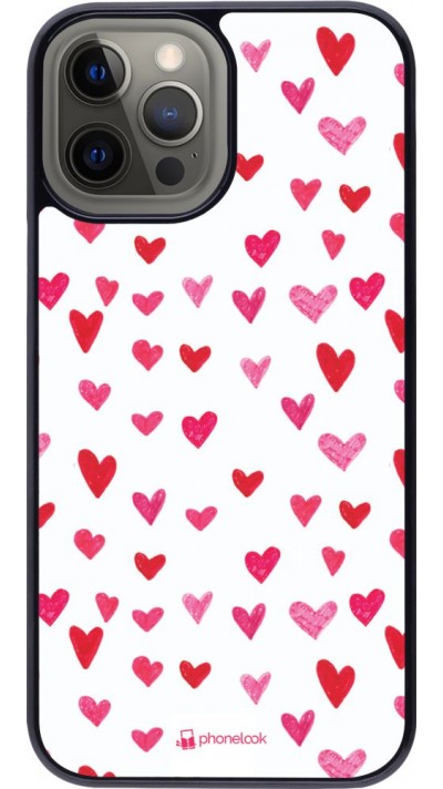 Hülle iPhone 12 Pro Max - Valentine 2022 Many pink hearts