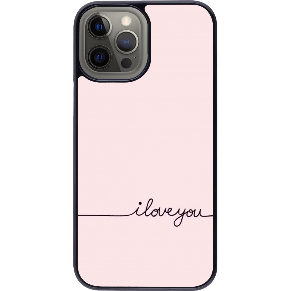 iPhone 12 Pro Max Case Hülle - Valentine 2023 i love you writing