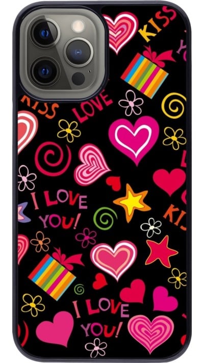 Coque iPhone 12 Pro Max - Valentine 2023 love symbols
