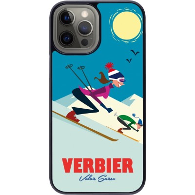 Coque iPhone 12 Pro Max - Verbier Ski Downhill