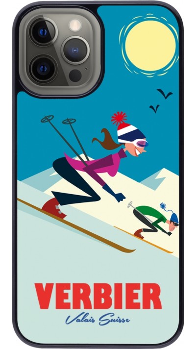 Coque iPhone 12 Pro Max - Verbier Ski Downhill