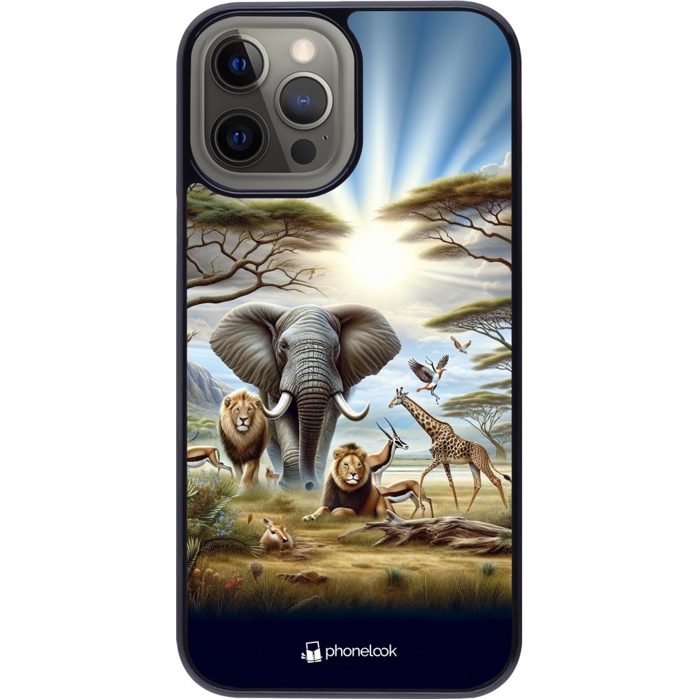 Coque iPhone 12 Pro Max - Vie sauvage africaine