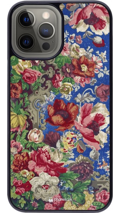 Hülle iPhone 12 Pro Max - Vintage Art Flowers