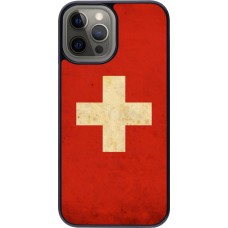Coque iPhone 12 Pro Max - Vintage Flag SWISS
