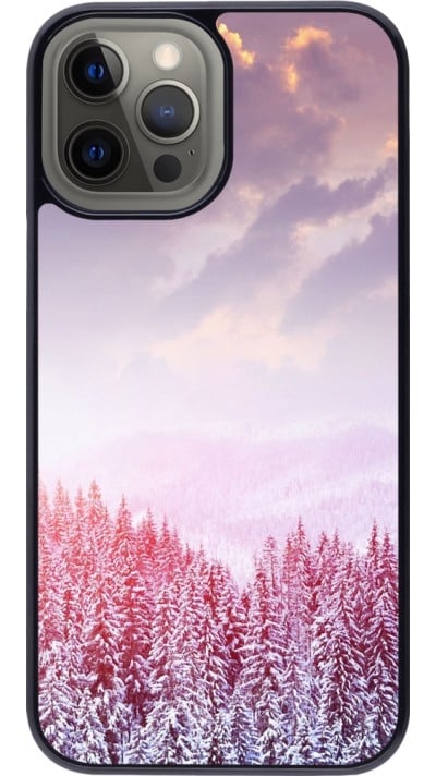 Coque iPhone 12 Pro Max - Winter 22 Pink Forest