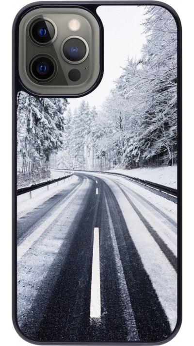 iPhone 12 Pro Max Case Hülle - Winter 22 Snowy Road