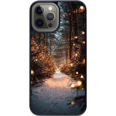 iPhone 12 Pro Max Case Hülle - Winter 25 Winter snowy road