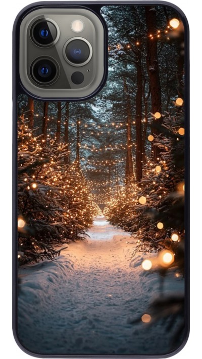 Coque iPhone 12 Pro Max - Winter 25 Winter snowy road