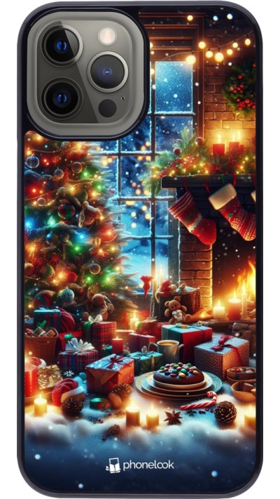 Coque iPhone 12 Pro Max - Noël 2023 cadeaux sapin
