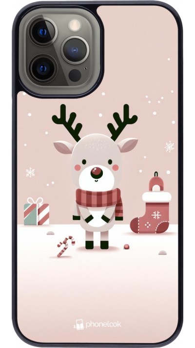 Coque iPhone 12 Pro Max - Noël 2023 Choupinette Renne