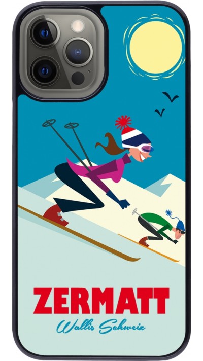 Coque iPhone 12 Pro Max - Zermatt Ski Downhill