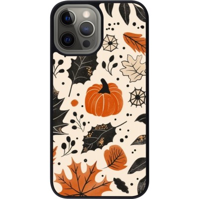 Coque iPhone 12 Pro Max - Silicone rigide noir Autumn 2024 nature