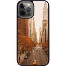 iPhone 12 Pro Max Case Hülle - Silikon schwarz Autumn 2024 New York city