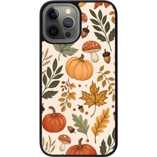 iPhone 12 Pro Max Case Hülle - Silikon schwarz Autumn 25 Autumn pattern
