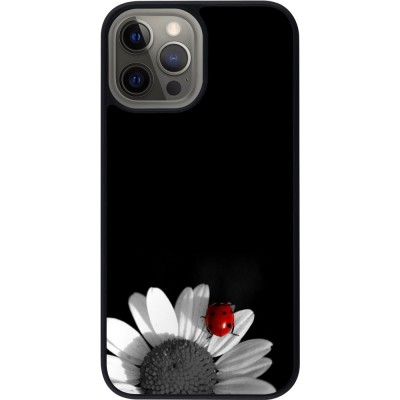 Hülle iPhone 12 Pro Max - Silikon schwarz Black and white Cox