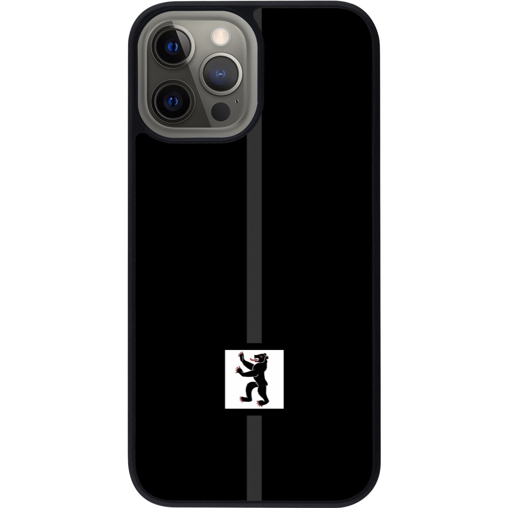Coque iPhone 12 Pro Max - Silicone rigide noir Canton AI noir