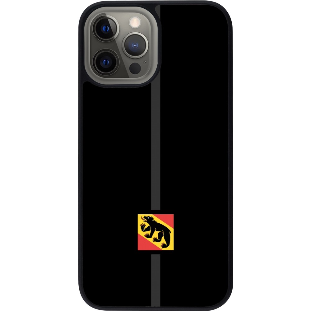Coque iPhone 12 Pro Max - Silicone rigide noir Canton BE noir