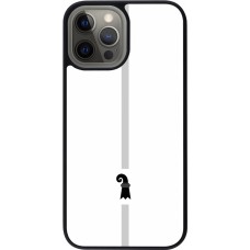 Coque iPhone 12 Pro Max - Silicone rigide noir Canton BS blanc