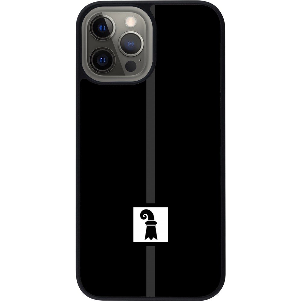 Coque iPhone 12 Pro Max - Silicone rigide noir Canton BS noir