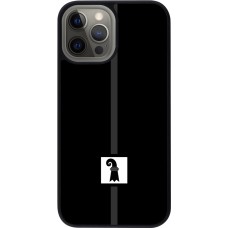Coque iPhone 12 Pro Max - Silicone rigide noir Canton BS noir