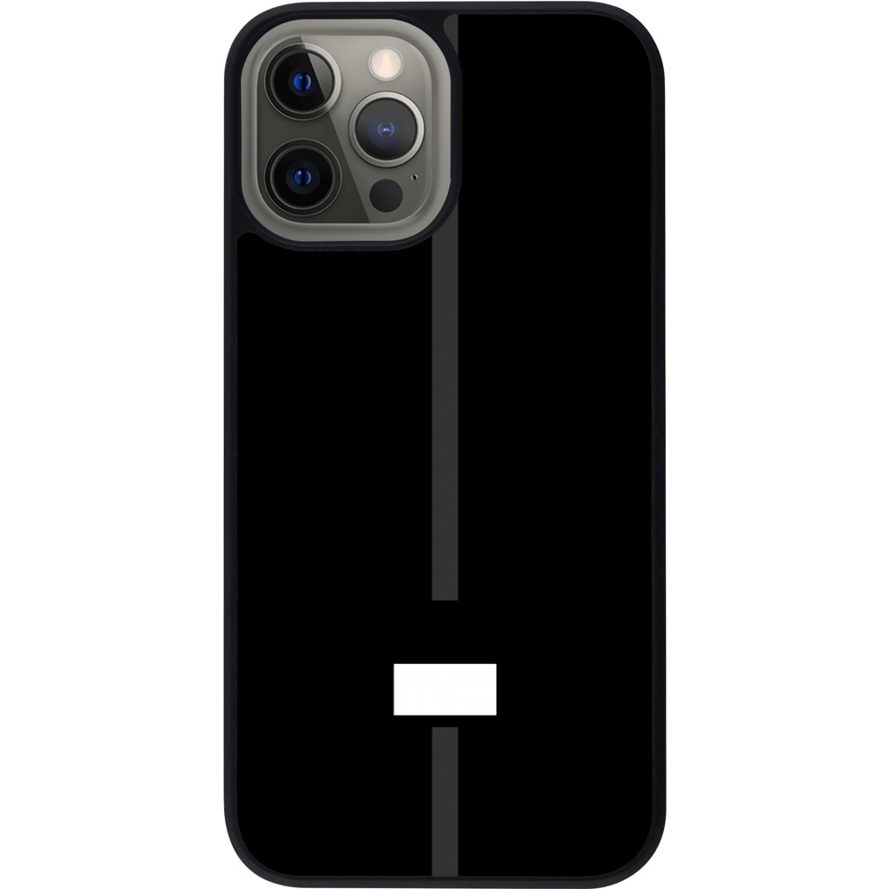 Coque iPhone 12 Pro Max - Silicone rigide noir Canton FR noir
