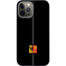 iPhone 12 Pro Max Case Hülle - Silikon schwarz Kanton GE schwarz