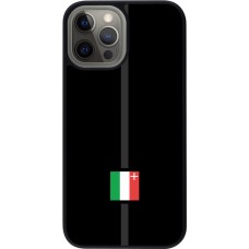 Coque iPhone 12 Pro Max - Silicone rigide noir Canton NE noir