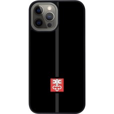 iPhone 12 Pro Max Case Hülle - Silikon schwarz Kanton NW schwarz