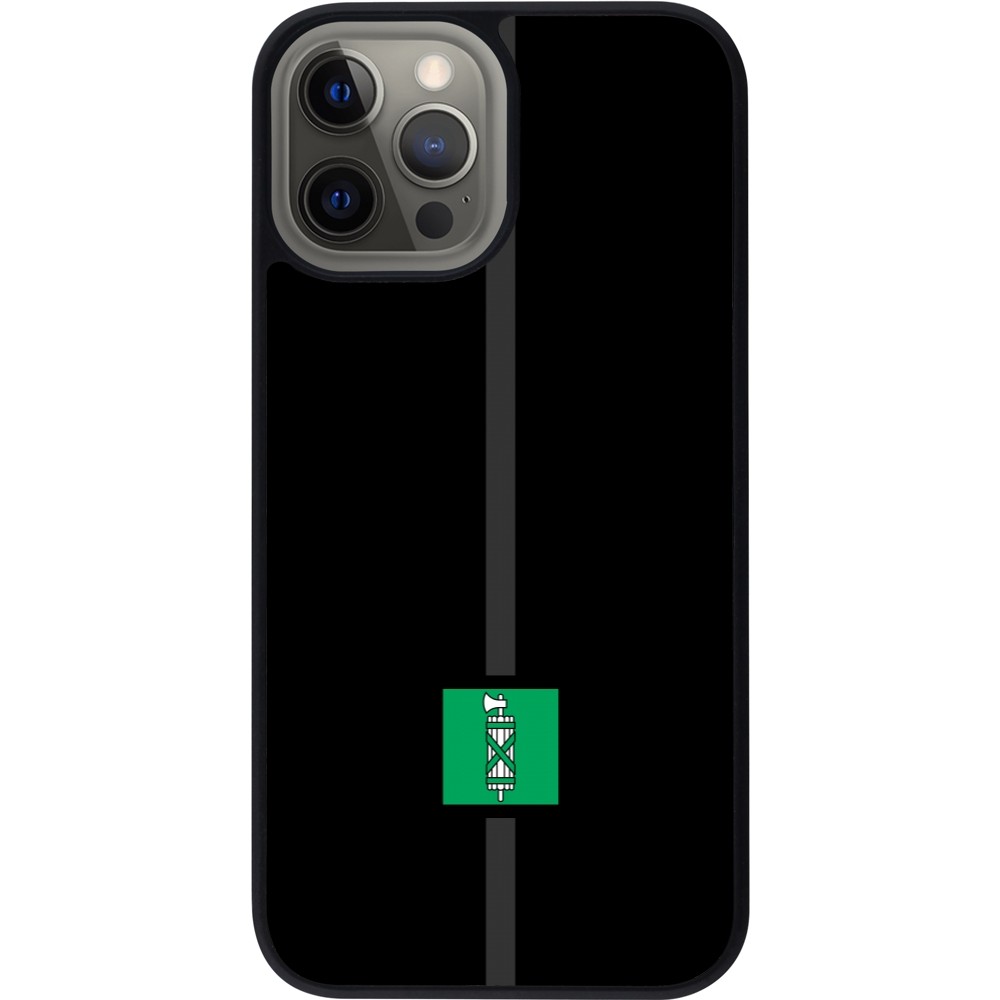 Coque iPhone 12 Pro Max - Silicone rigide noir Canton SG noir