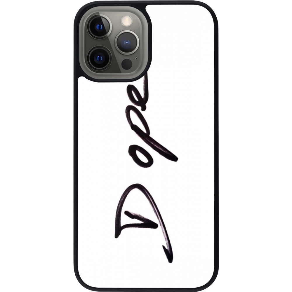 Coque iPhone 12 Pro Max - Silicone rigide noir Dope