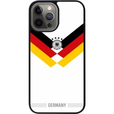 iPhone 12 Pro Max Case Hülle - Silikon schwarz Deutschland 2026 personalisierbares Fussballtrikot