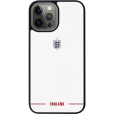 Coque iPhone 12 Pro Max - Silicone rigide noir Maillot de football Angleterre 2026 personnalisable