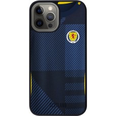 iPhone 12 Pro Max Case Hülle - Silikon schwarz Schottland personalisierbares Fussballtrikot