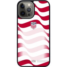 iPhone 12 Pro Max Case Hülle - Silikon schwarz Vereinigten Staaten 2026 personalisierbares Fussballtrikot