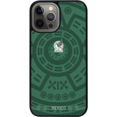 Coque iPhone 12 Pro Max - Silicone rigide noir Maillot de football Mexique 2026 personnalisable