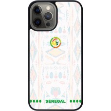 iPhone 12 Pro Max Case Hülle - Silikon schwarz Senegal 2026 personalisierbares Fussballtrikot