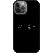 iPhone 12 Pro Max Case Hülle - Silikon schwarz Halloween 22 witch word