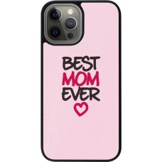 iPhone 12 Pro Max Case Hülle - Silikon schwarz Mom 2023 best Mom ever pink