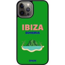 iPhone 12 Pro Max Case Hülle - Silikon schwarz Pop Summer Destination Ibiza