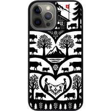 Coque iPhone 12 Pro Max - Silicone rigide noir Poya Suisse 2