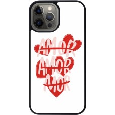 Coque iPhone 12 Pro Max - Silicone rigide noir Saint Valentines Day 26 Amor
