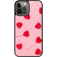 Coque iPhone 12 Pro Max - Silicone rigide noir Saint Valentines Day 26 Lollipop